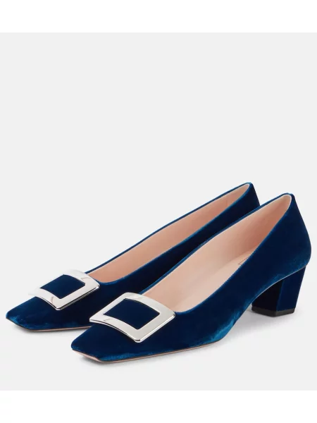 Pantofi cu toc Roger Vivier albastru