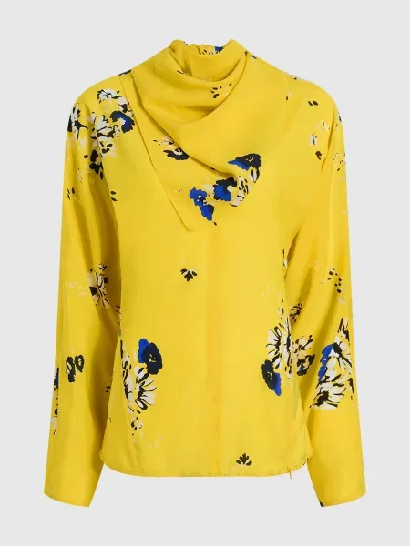Блуза Ysabelle в квітковий принт Proenza Schouler жовта
