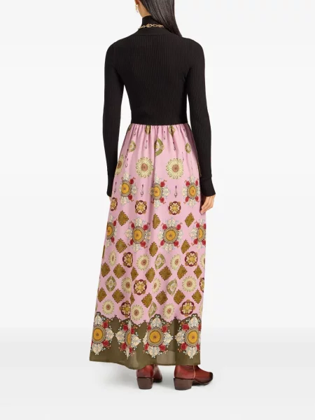 Rochie maxi La Doublej de costum roz