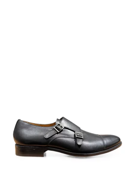 Pantofi monk Pertini din piele negru