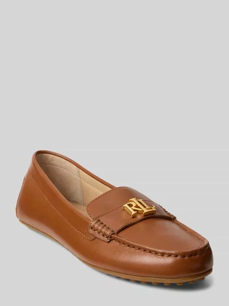 Mokasyny Lauren Ralph Lauren wsuwane brązowe