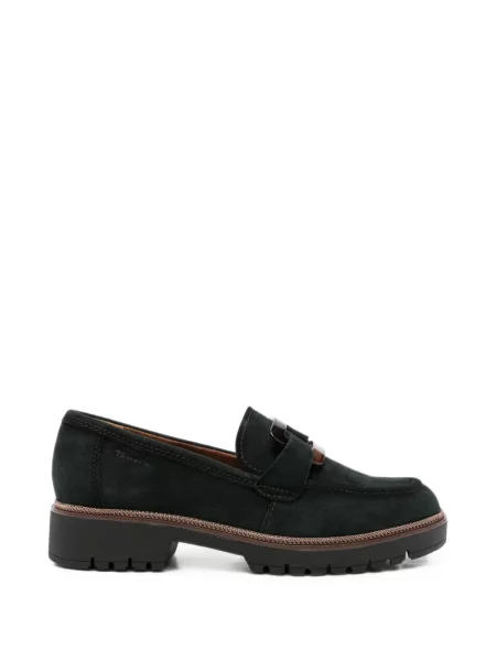 Pantofi loafer Tamaris din piele de căprioară chunky negru