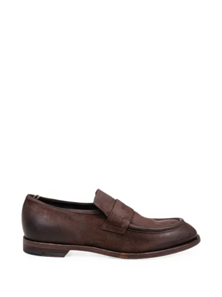 Chiloți Officine Creative din piele de căprioară slip-on maro