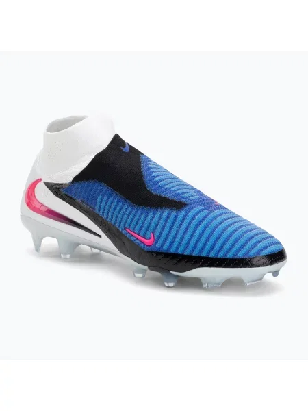 Încălțăminte de fotbal pentru bărbați Nike Phantom 6 High Elite FG racer blue/white/pink blast alb