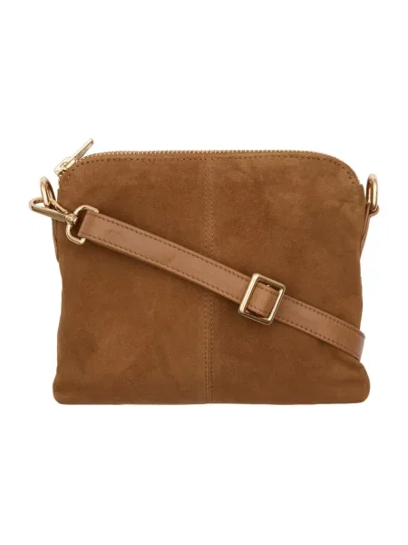 Torebka crossbody Btfcph zamszowa brązowa