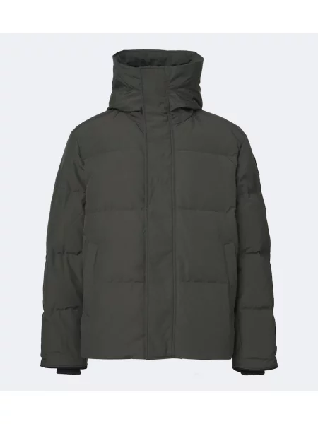 Geacă cu puf Canada Goose cu glugă verde