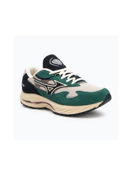 Кросівки Mizuno Wave Rider Βeta silver cloud/vulcan/bistro green зелені