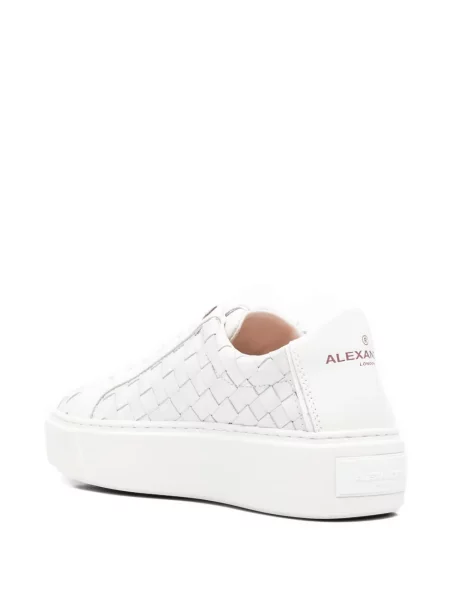 Bőr sneaker Alexander Smith fehér