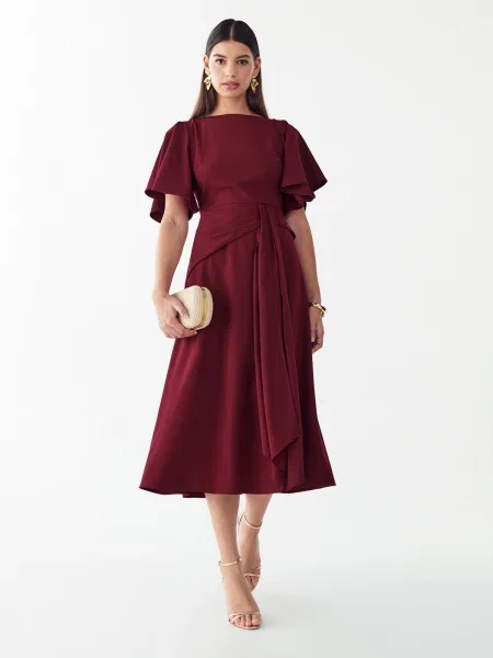 Willa Rochie de cocktail NELLIE' roșu