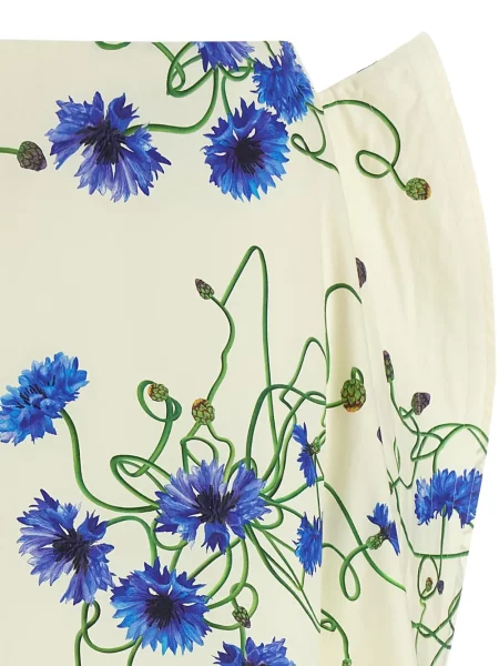 Virágos fodros midi szoknya Stella Mccartney