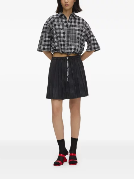 Fustă din denim Karl Lagerfeld Jeans negru