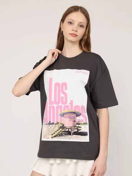 Футболка YUKI сірий