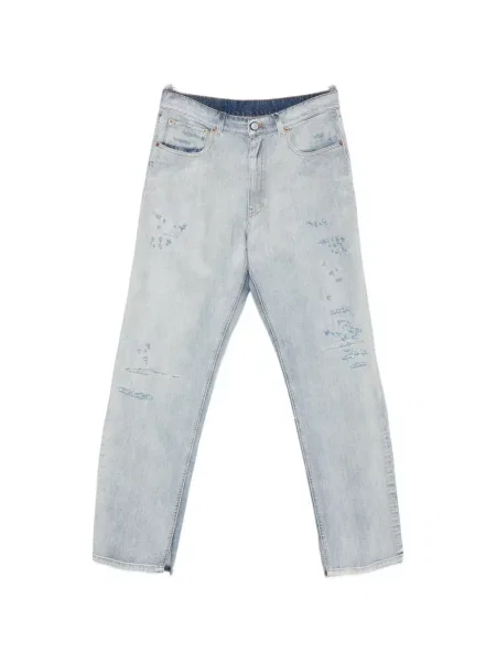 Blugi Mm6 Maison Margiela zdrențuiți albastru