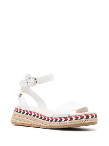 Iš natūralios odos dirželis espadrilės Tommy Hilfiger