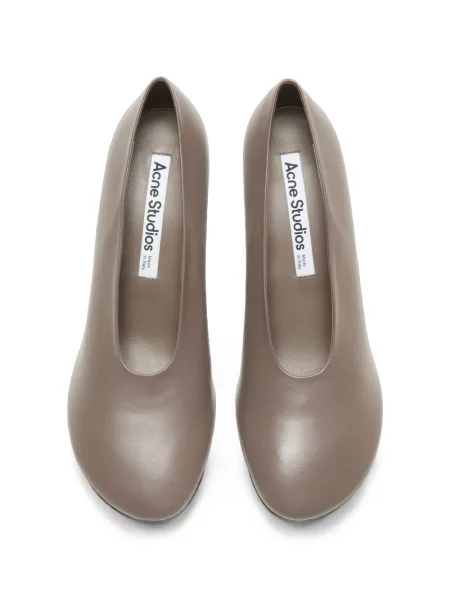 Pantofi cu toc Acne Studios din piele gri