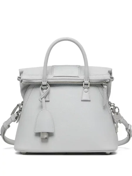 Bőr shopper táska Maison Margiela szürke