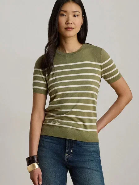 LAUREN RALPH LAUREN Tricou Eyelah verde