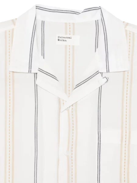 Pruhovaná košile Universal Works bílá