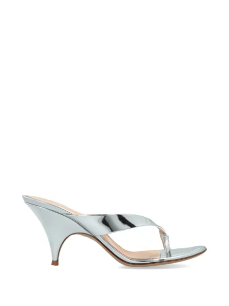 Sandale Gianvito Rossi din piele argintiu