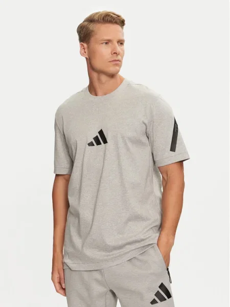 Adidas Póló Z.N.E. Regular Fit szürke