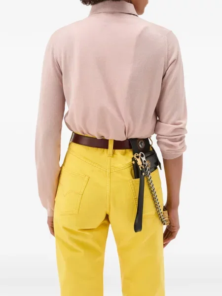 Cardigan Versace de lână roz