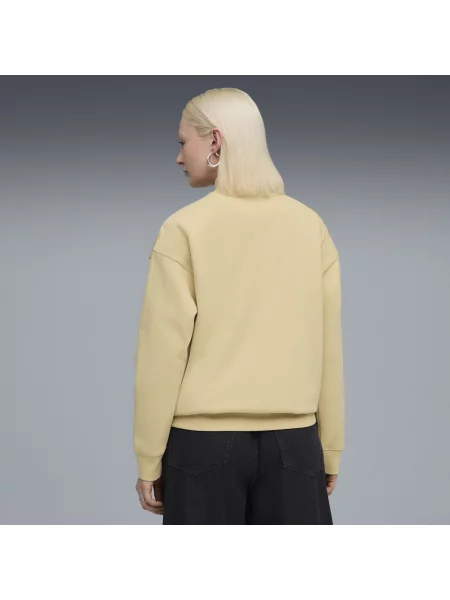 Luźna bluza Essentials ze stójką zamkiem pod szyją i napisem