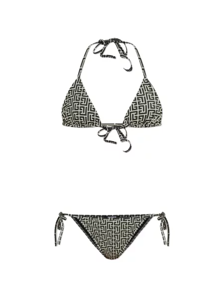 Bikini Balmain cu imagine negru