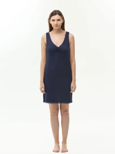 Наталюкс Нічна сорочка Темно-синій синя
