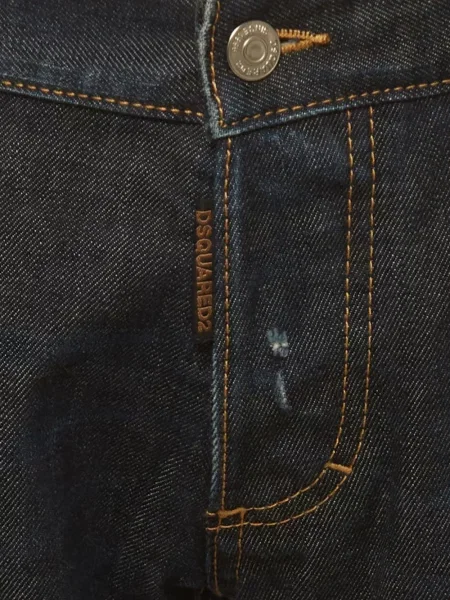 Blugi Dsquared2 zdrențuiți albastru