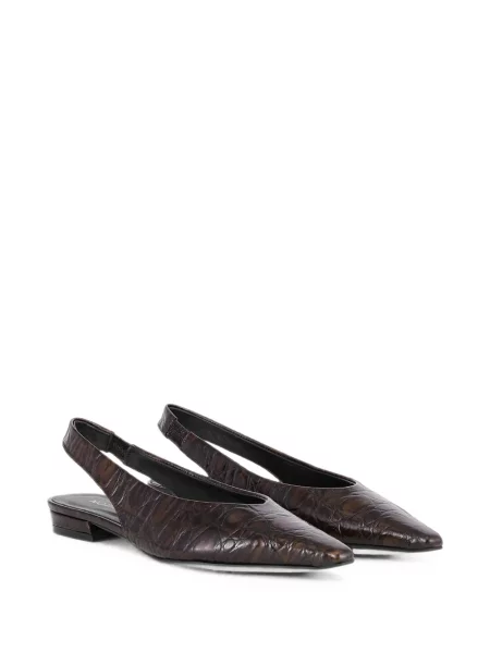 Pantofi cu toc Notabene slingback maro