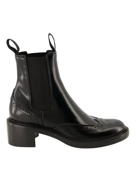 Sztyblety Saint Laurent skórzane czarne