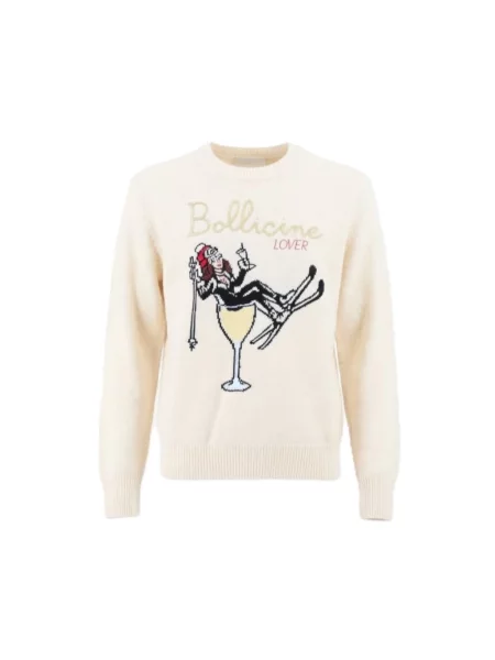 Sweter Mc2 Saint Barth wełniany beżowy