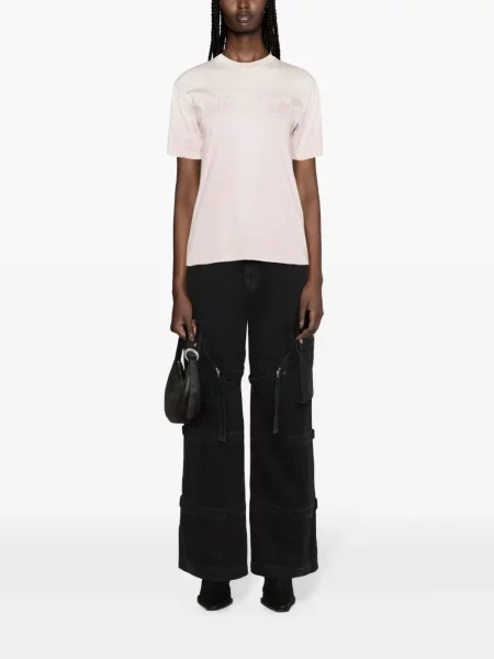 Raštuotas marškinėliai Off-white balta