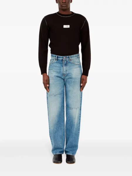 Blugi Mm6 Maison Margiela cu 5 buzunare albastru