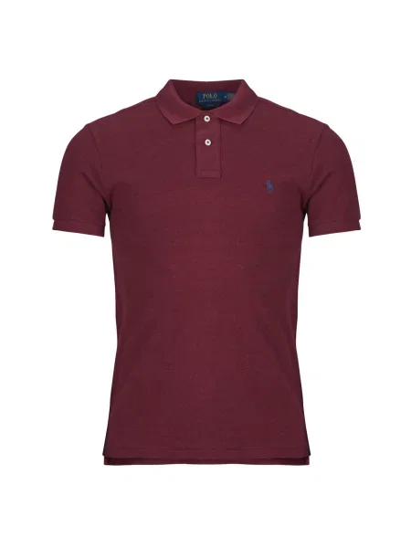 Polo majica Polo Ralph Lauren s kratkimi rokavi z mrežo rdeča