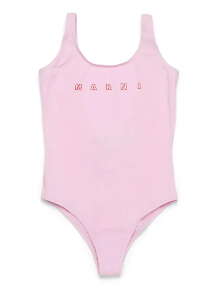 Marni Jednodílné dětské plavky SWIMSUIT růžové