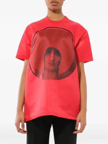 Tricou Givenchy cu imagine roșu