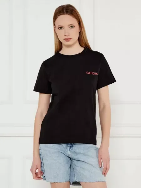 GUESS Tricou AMERICAN negru