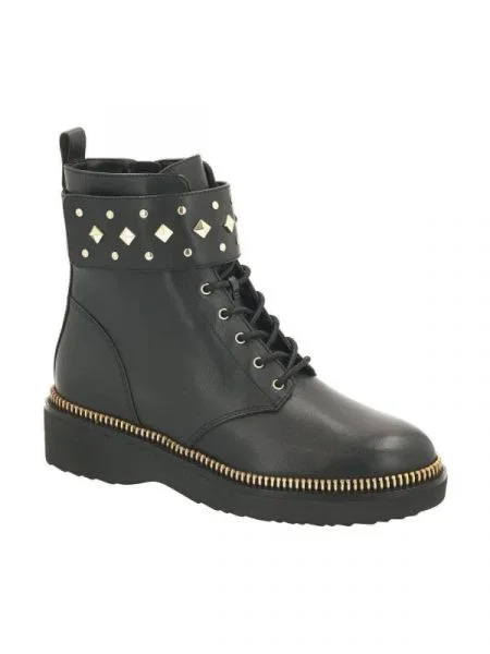 Michael Kors De piele botine HASKELL CUFF negru