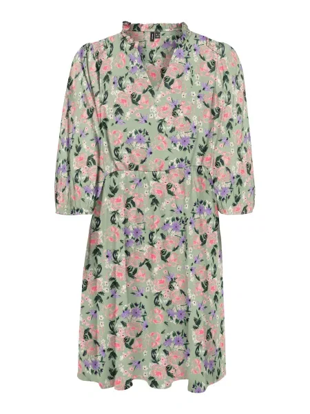 VERO MODA Šaty OLIVIA / pastelově / světle fialová / růžová zelená