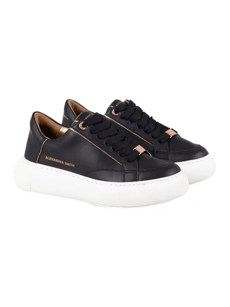 Sneakersy Alexander Smith skórzane czarne