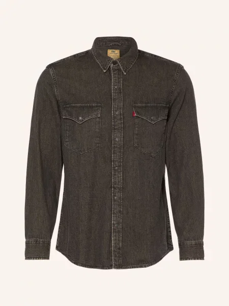 Levi's® Džínová Košile Western Relaxed Fit hnědá
