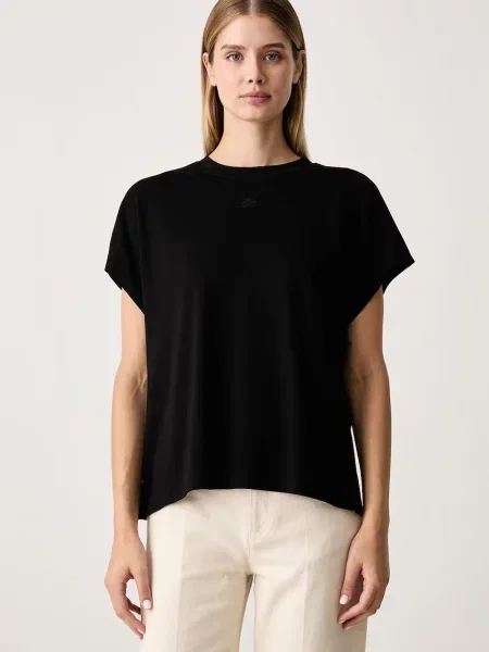Karl Lagerfeld tricou pentru femei cu modal negru