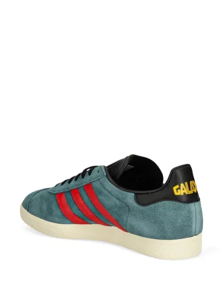 Sneakersy Adidas Terrex w paski z nadrukiem skórzane czarne