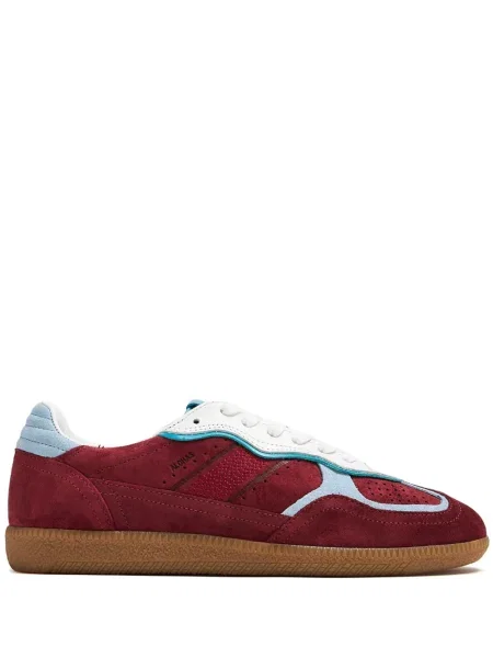 Sneakerși Alohas din piele de căprioară roșu
