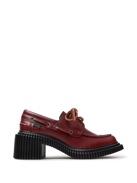 Pantofi loafer Camper din piele roșu