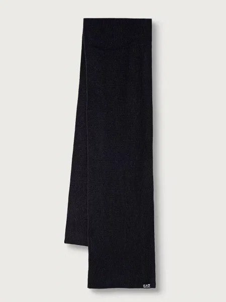 Fular Emporio Armani Ea7 de lână albastru