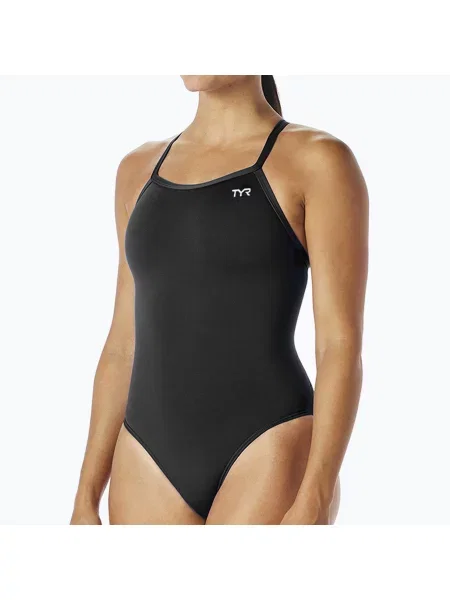 Jednodílné plavky TYR Solid Diamondfit Durafast Elite black černé