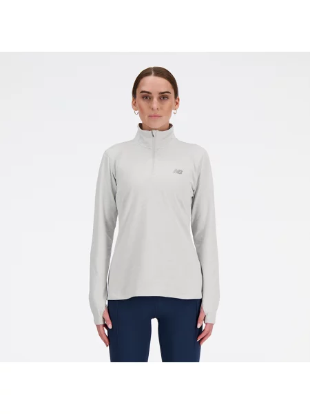 Běžecká mikina New Balance Sport Essentials Space Dye ashheath šedá