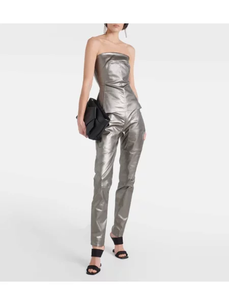 Leggings Rick Owens argintiu